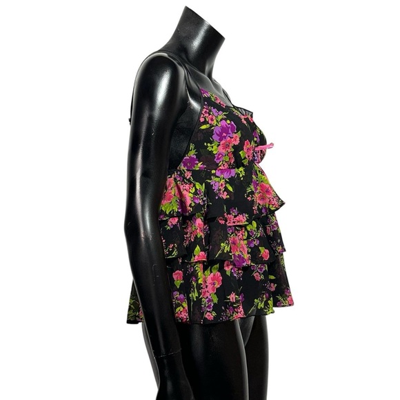 Betsy Johnson/Victorias Secret 
Floral print ruffled Camisole/Tank top - Picture 3 of 6